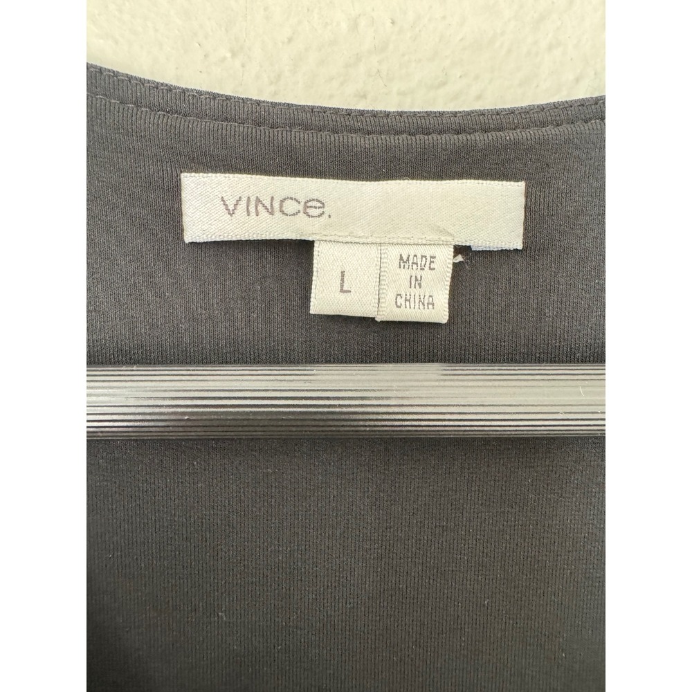 Vince Black Sleeveless Shift Dress Women's‎ Minimalist Size Large - Picture 4 of 5